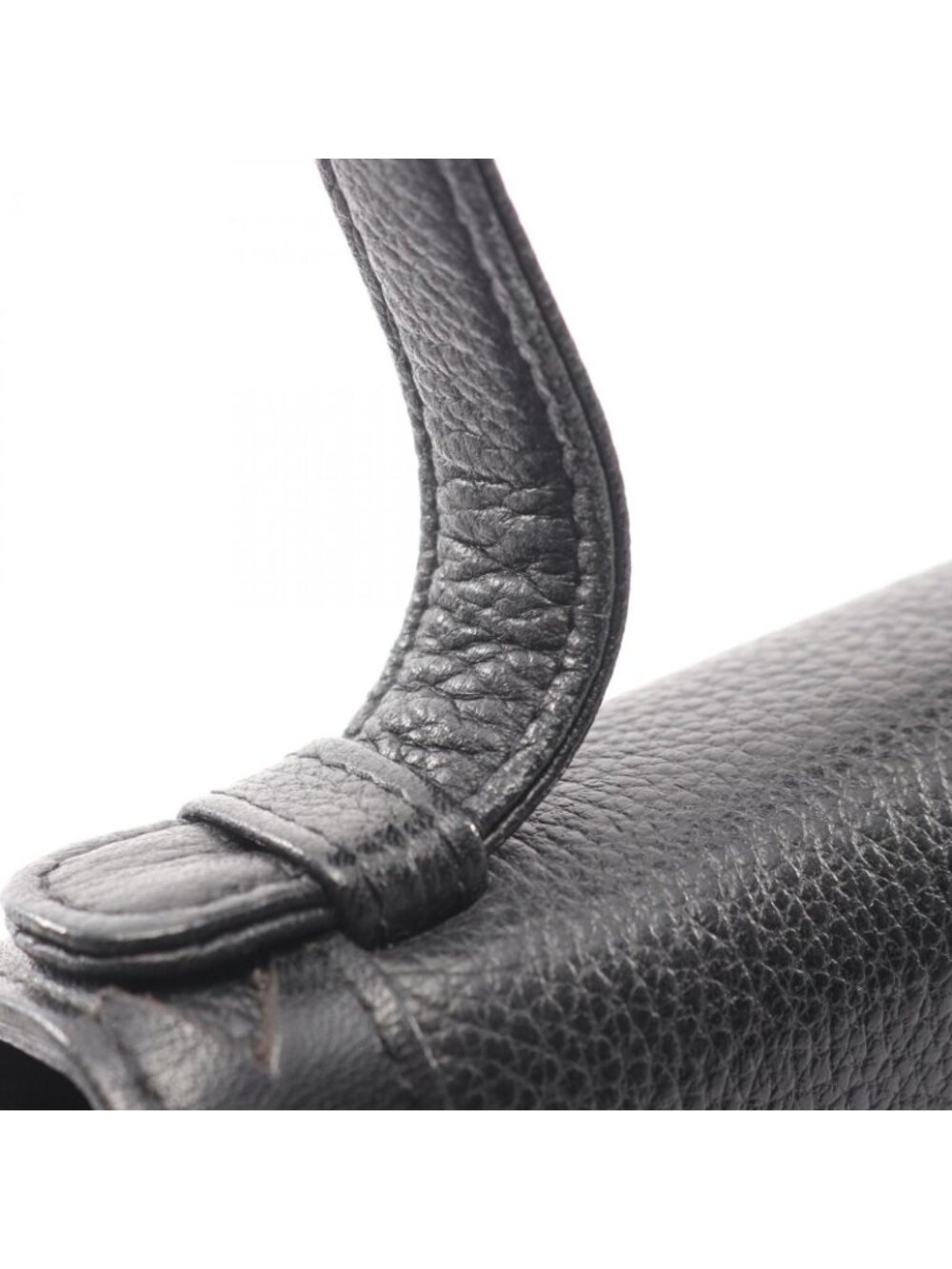 Saint Laurent Yves Handbag 2-Way Black Leather - Picture 7 of 7